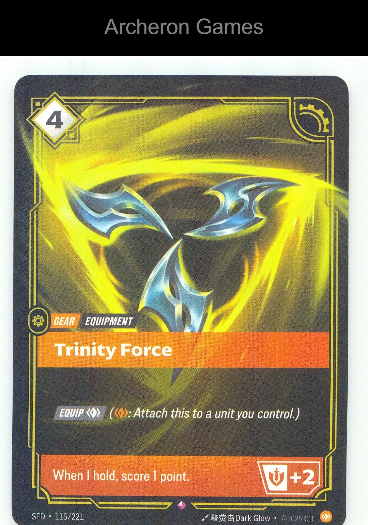 Trinity Force SFD 115/221 R Spiritforged Riftbound Card Foil