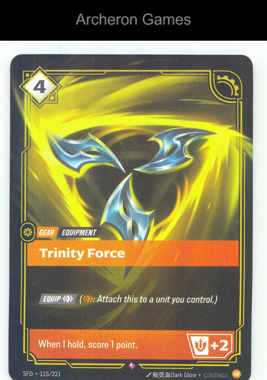 Trinity Force SFD 115/221 R Spiritforged Riftbound Card Foil
