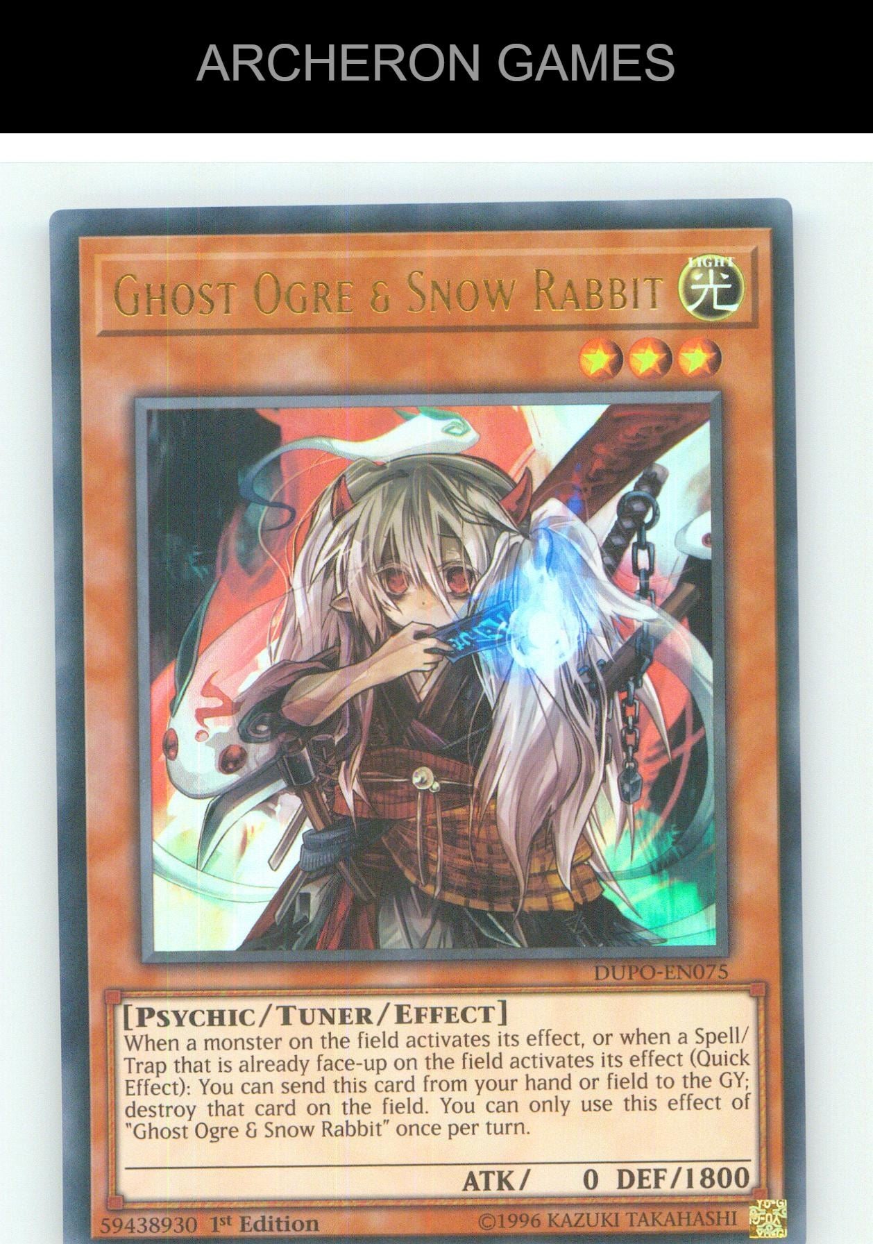 Ghost Ogre & Snow Rabbit UR YUGIOH Card Unlimited