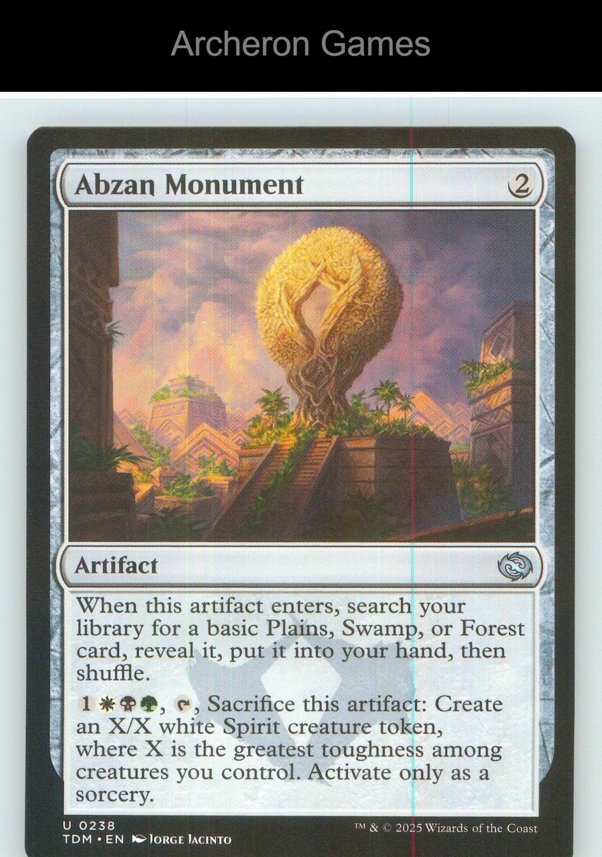 Abzan Monument TDM 238 UC MTG Card NM/EX+