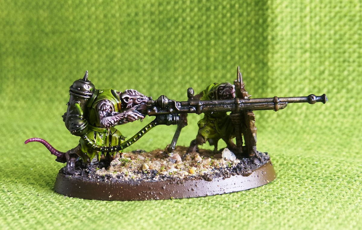 Skaven - Warplock Jezzail Team Painted x 1 Model - Warhammer AoS 40k #IB