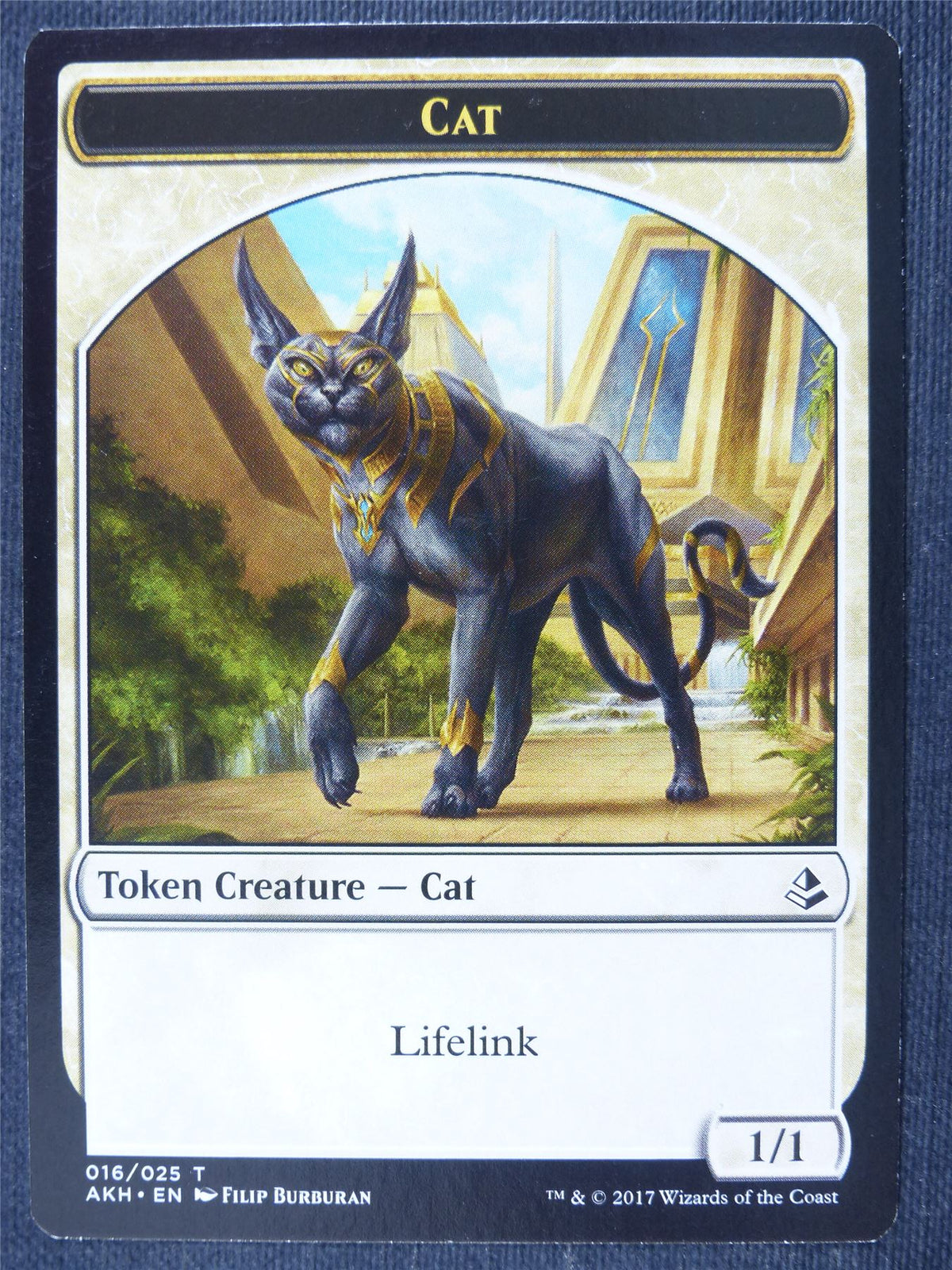 Cat / Resilient Khenra Token - Mtg Magic Cards #3AJ