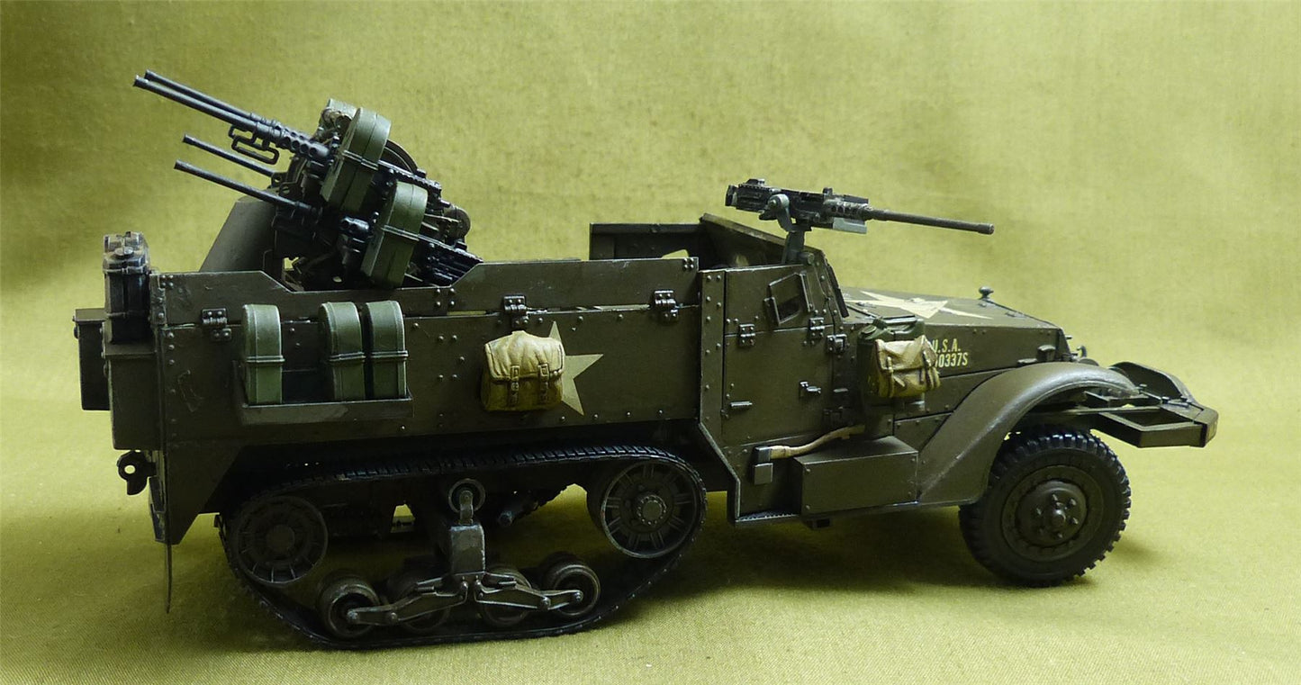 US Half track /  M16 MGMC Half-Track  painted 1:35 scale - WW2 Model #16Z