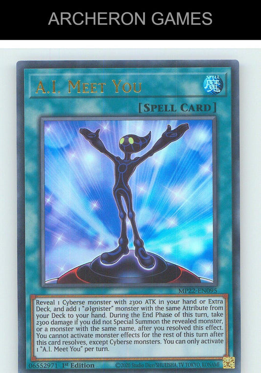 A.I. Meet You Ultra Rare YUGIOH Card 1st Edition