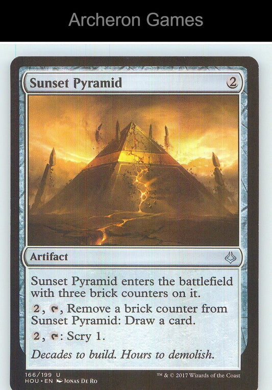 Sunset Pyramid HOU 166 UC MTG Card NM/EX+