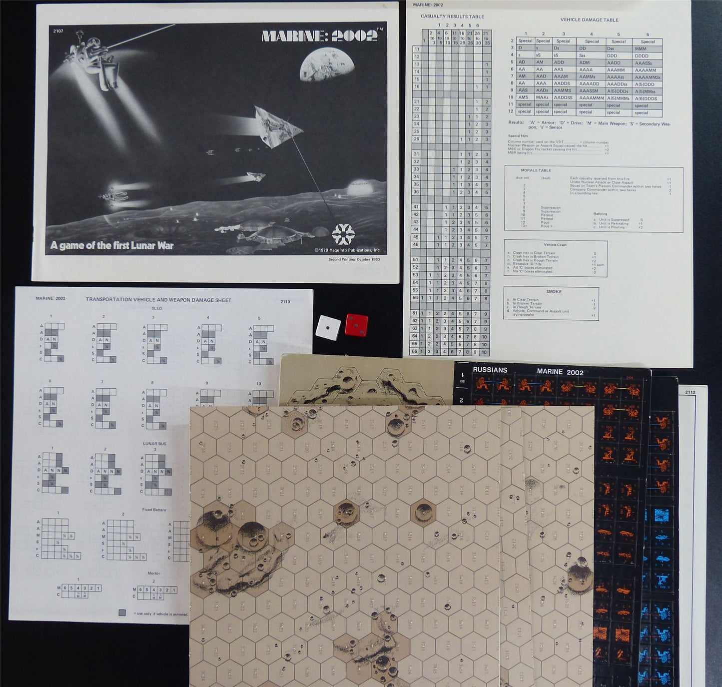 Marine: 2002 A Game of the first Lunar War Boardgame #275