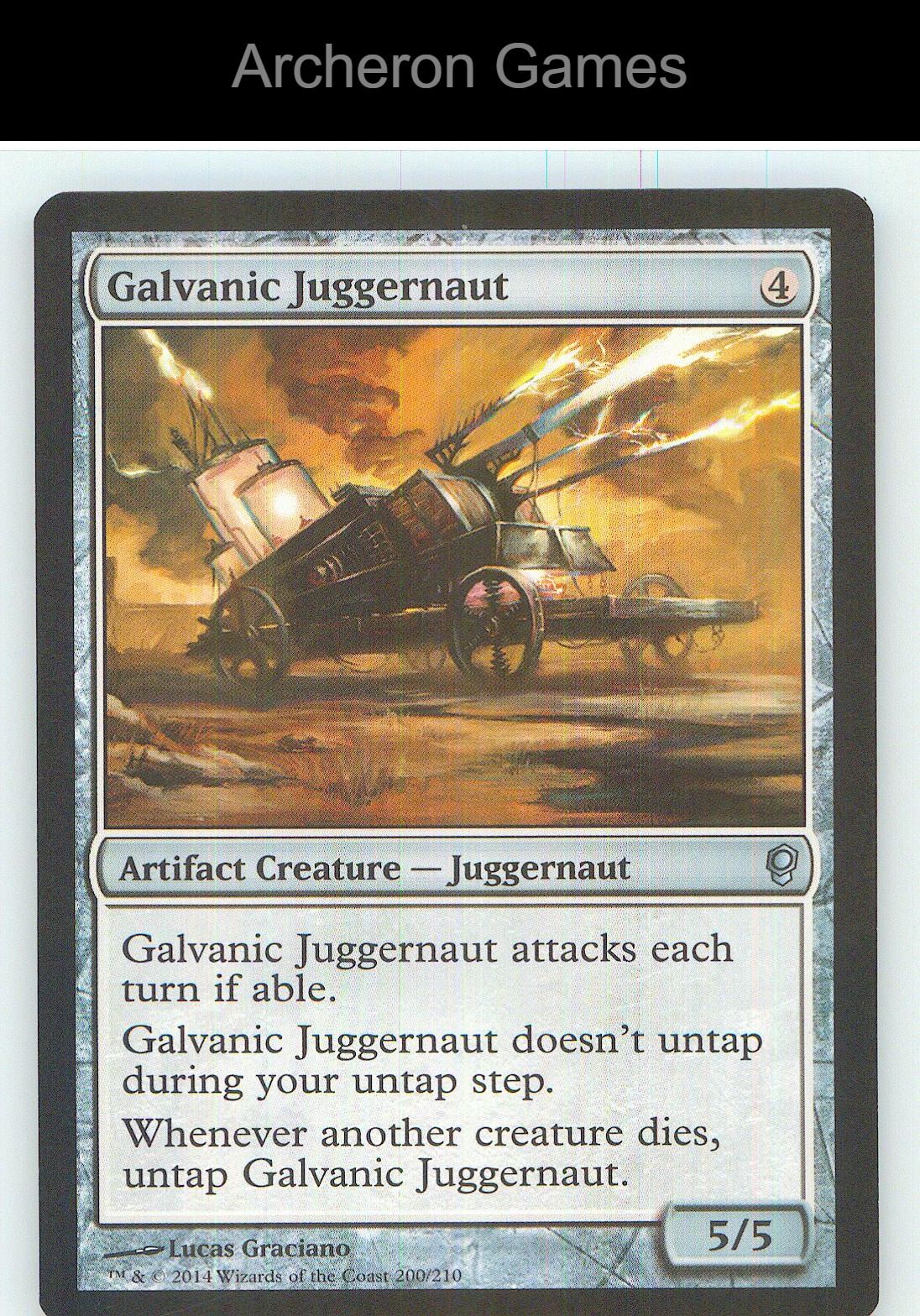 Galvanic Juggernaut CNS 200 UC MTG Card NM/EX+