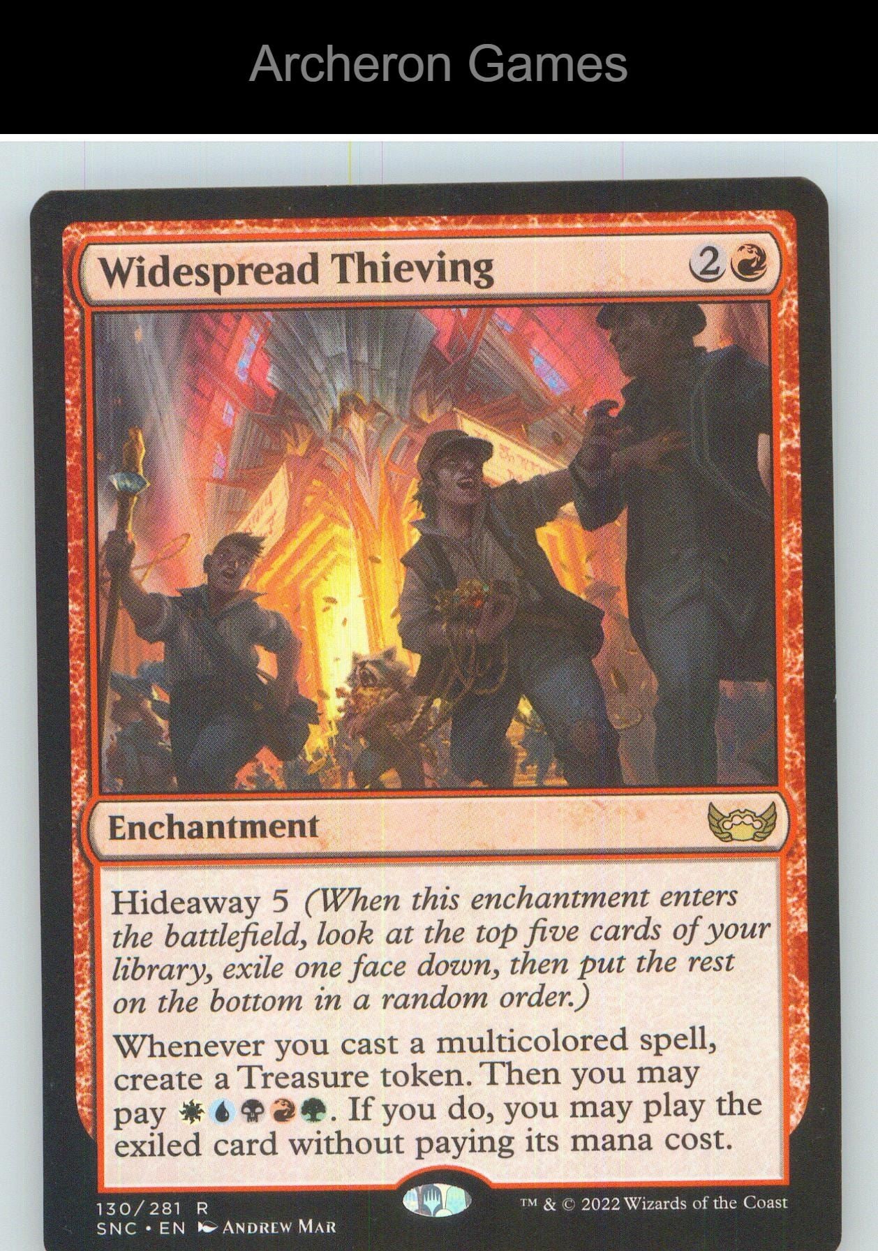 Widespread Thieving SNC 130 R MTG Card NM/EX+