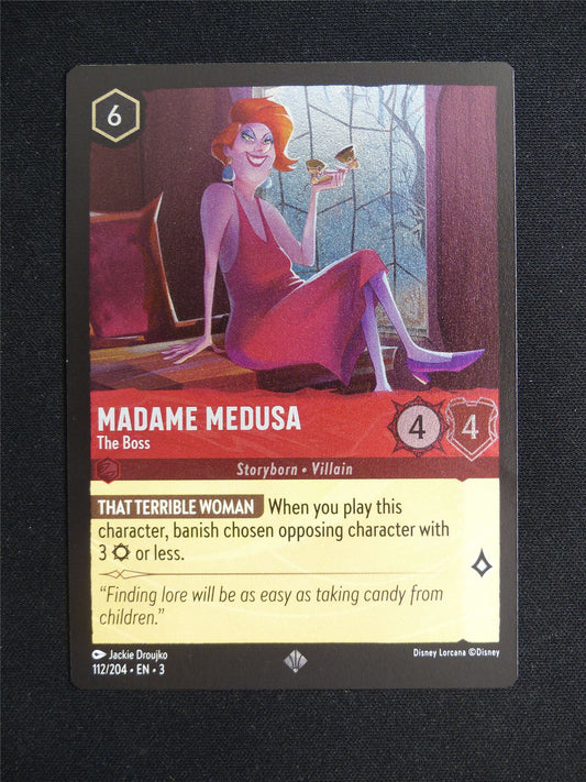 Madame Medusa The Boss 112/204 Foil - Lorcana Card #201