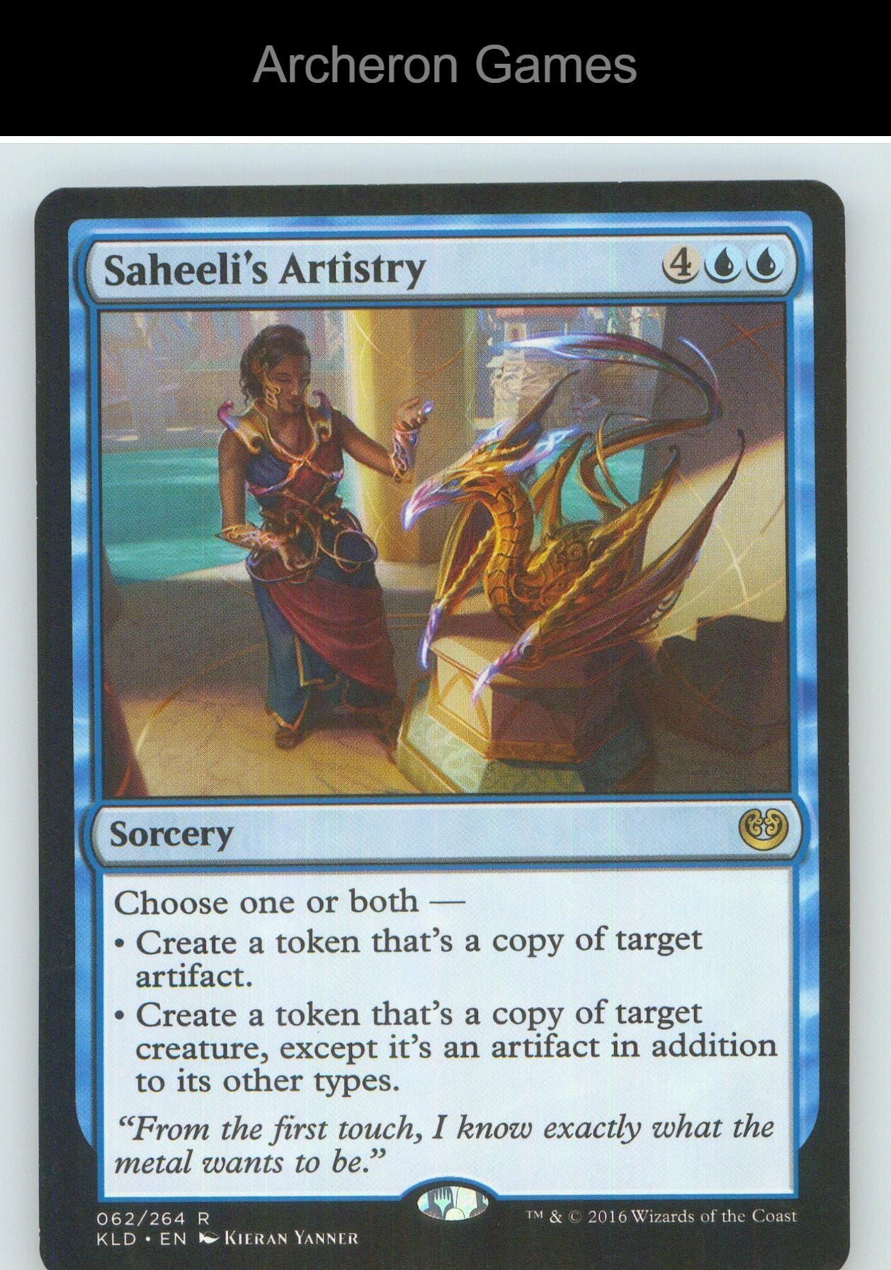 Saheeli's Artistry KLD 62 R MTG Card NM/EX+