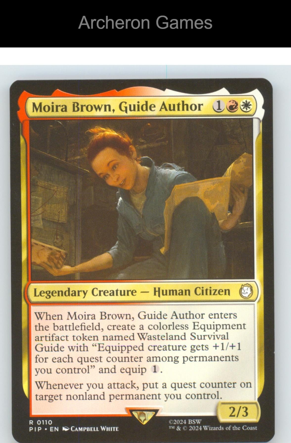 Moira Brown, Guide Author PIP 110 R MTG Card NM/EX+