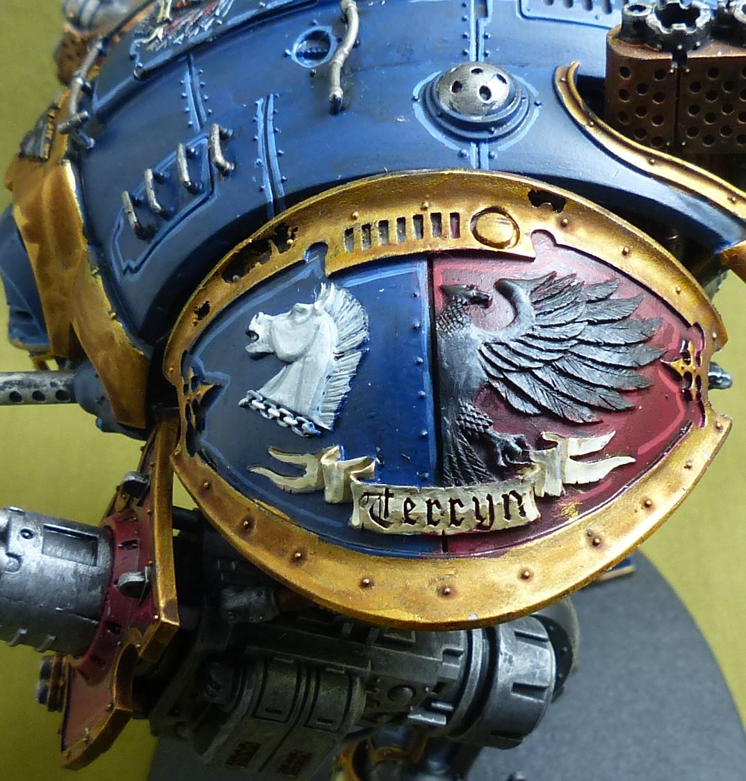Imperial Knight with Forgeworld Shoulder Pads painted - Warhammer 40K #ZB