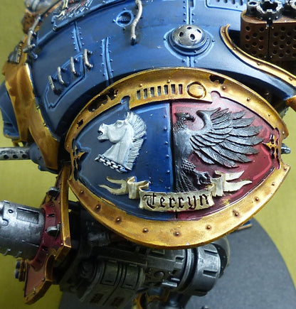 Imperial Knight with Forgeworld Shoulder Pads painted - Warhammer 40K #ZB