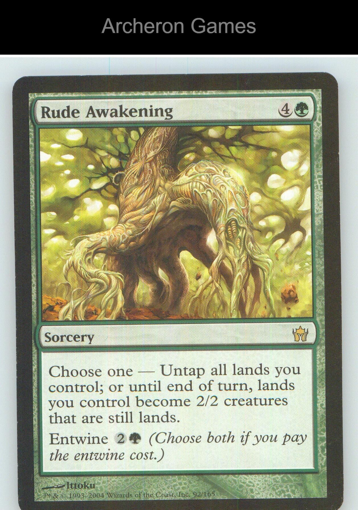 Rude Awakening 5DN 92 R MTG Card NM/EX+