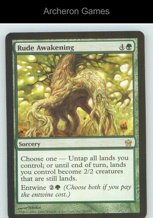 Rude Awakening 5DN 92 R MTG Card NM/EX+
