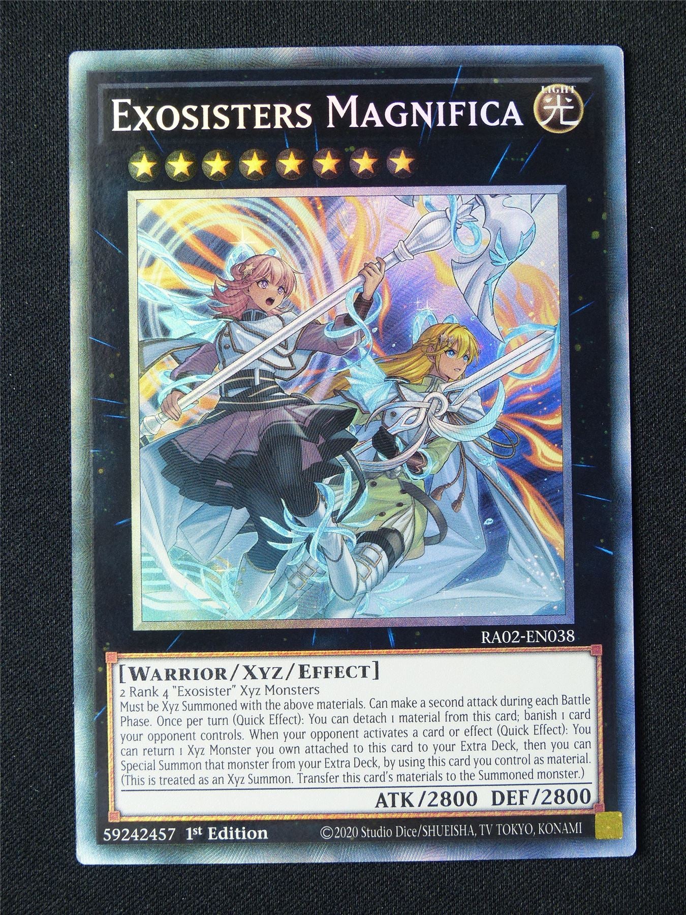 Exosisters Magnifica RA02 Collector Rare - 1st ed Yugioh Card #31K