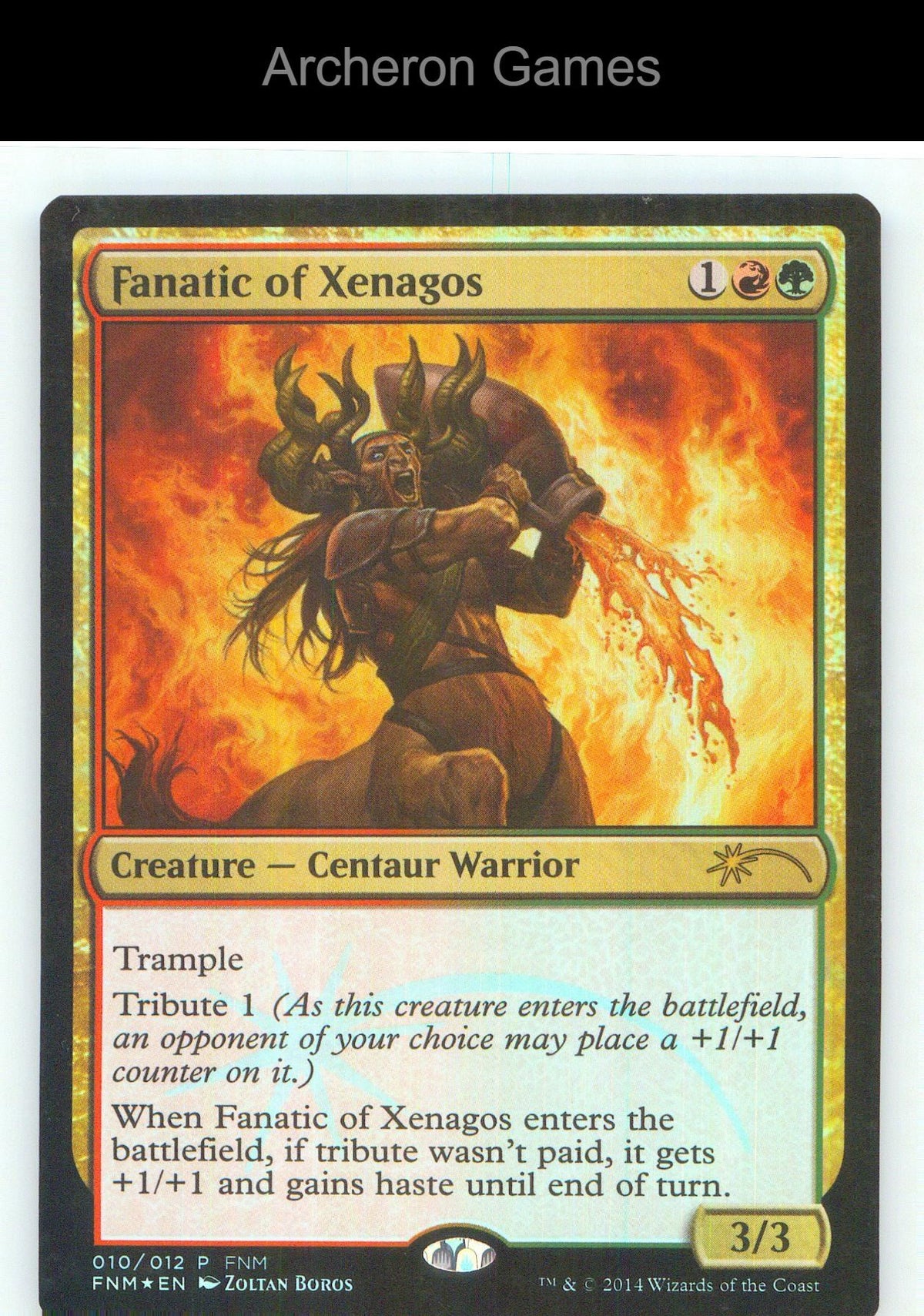 Fanatic of Xenagos FNM 10 P MTG Card NM/EX+ Foil