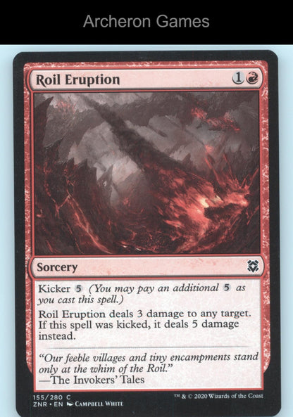 Roil Eruption 155 C MTG Card Zendikar Rising