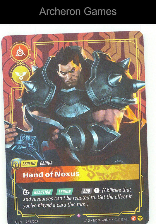 Darius Hand of Noxus OGN 253/298 R Origins Riftbound Card