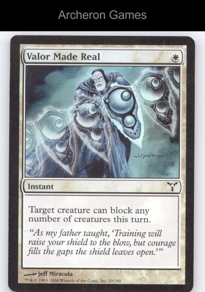 Valor Made Real 20 C MTG Card Dissension