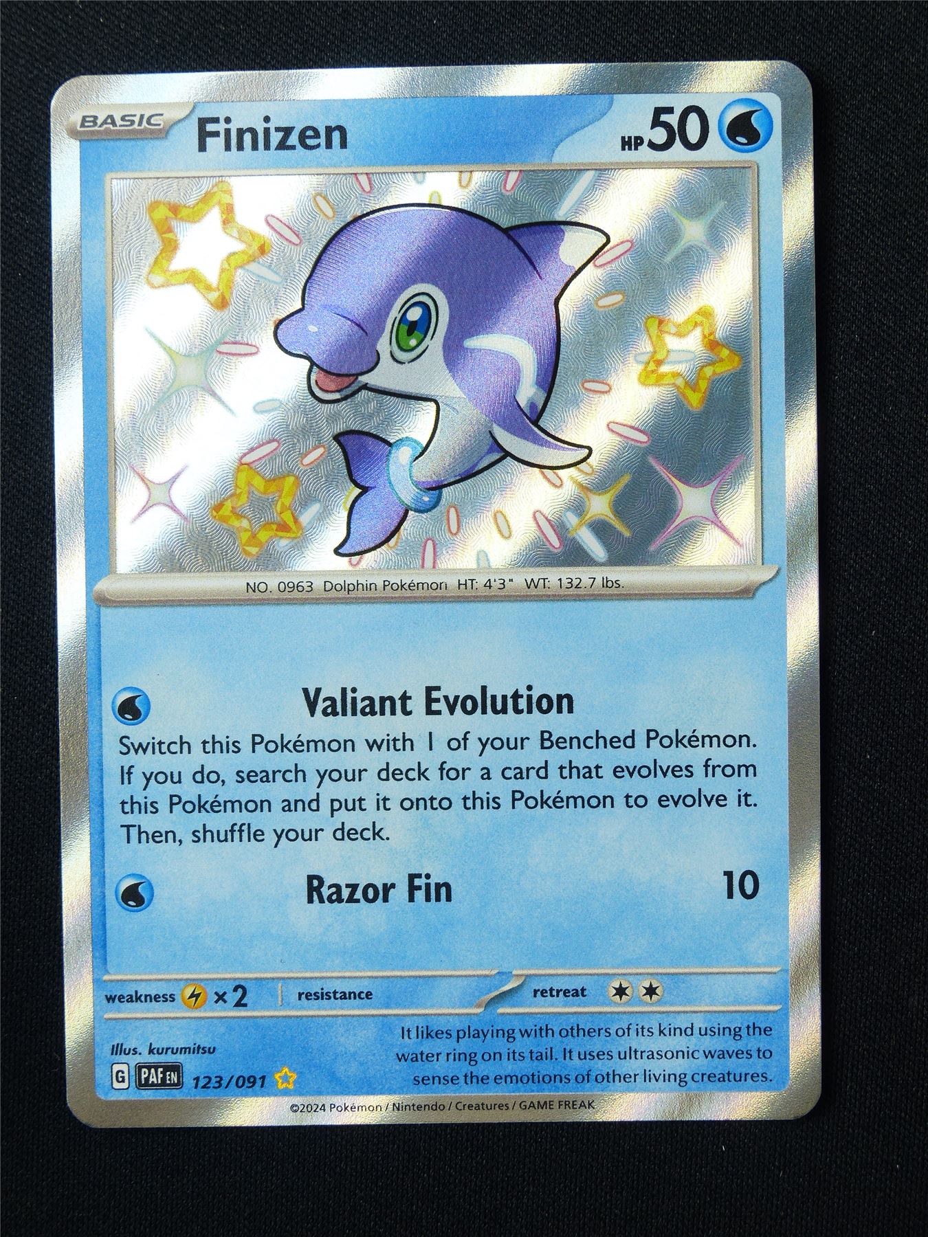 Finizen 123/091 Shiny Holo - Pokemon Card #5ZS