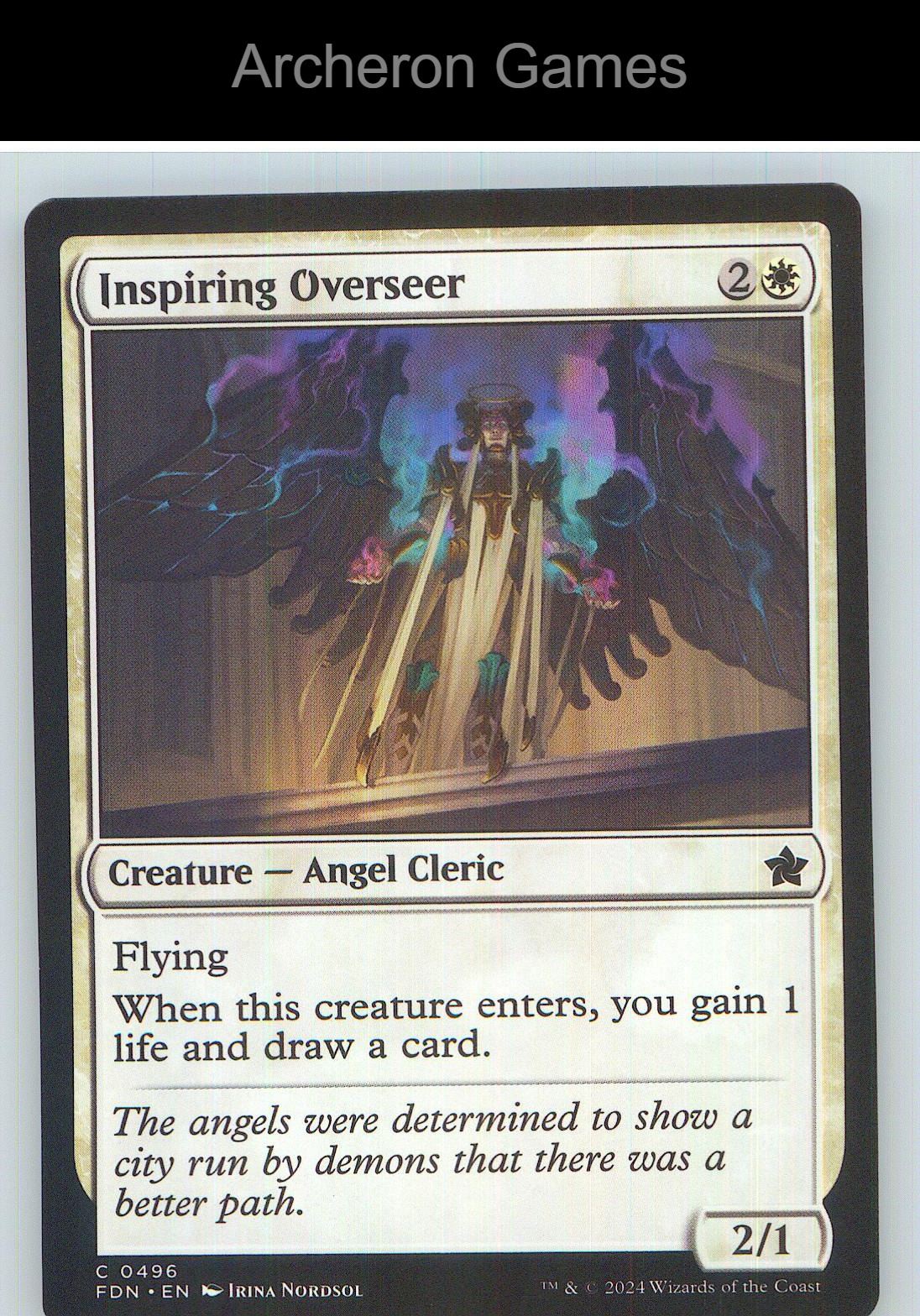 Inspiring Overseer FDN 496 C MTG Card NM/EX+