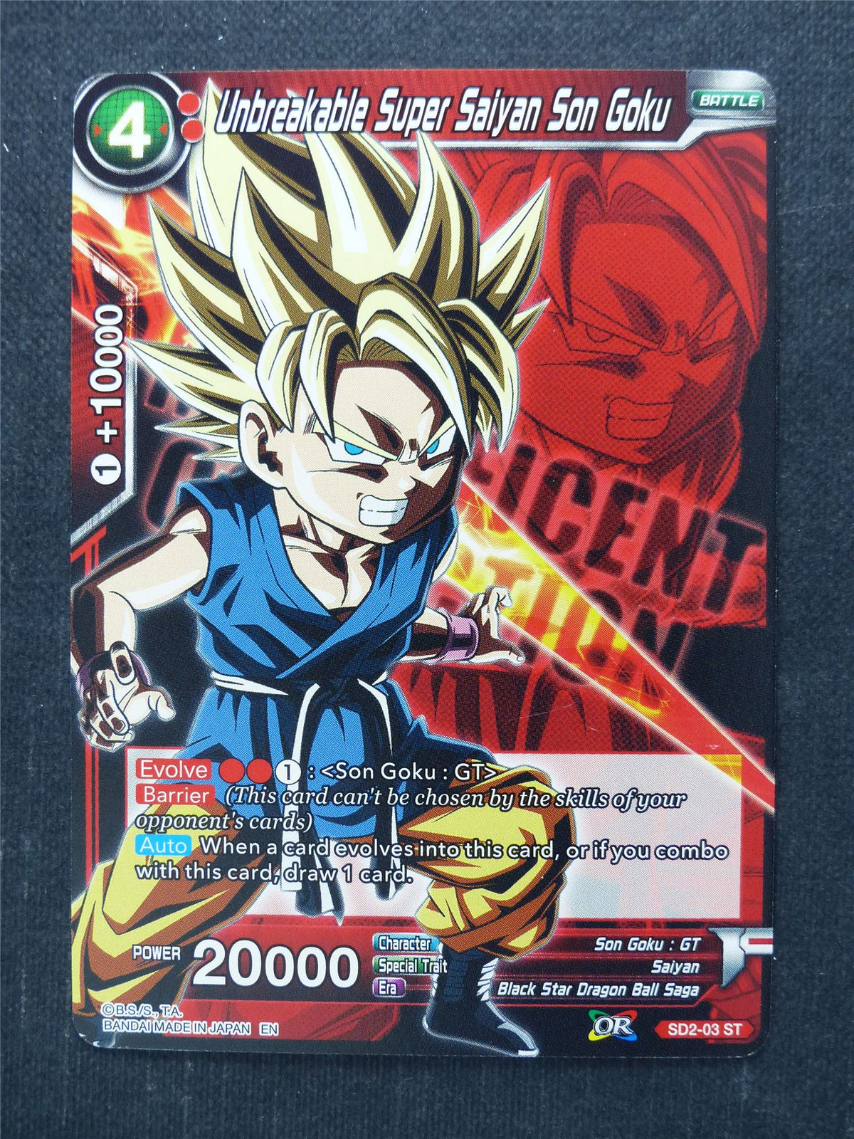 Unbreakable Super Saiyan Son Goku - Dragon Ball Super Cards #6J