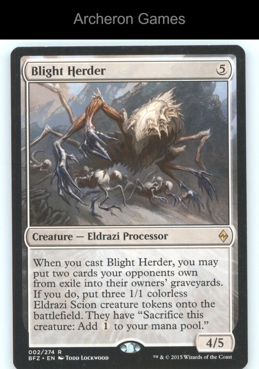 Blight Herder 2 R MTG Card Battle for Zendikar