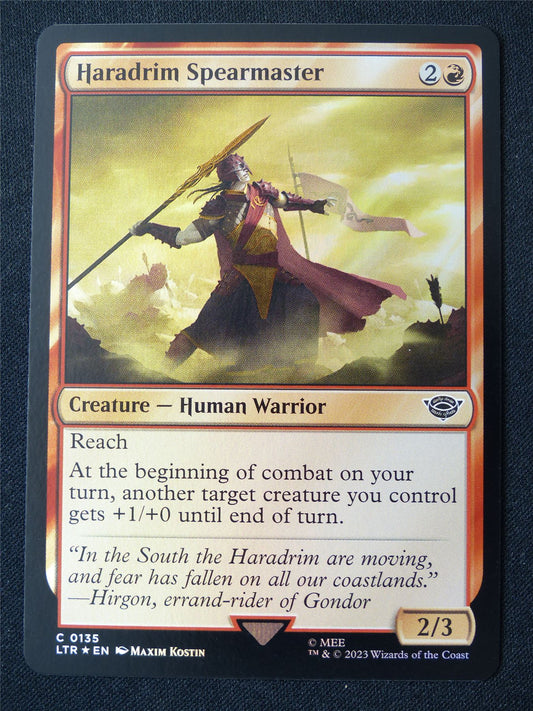 Haradrim Spearmaster Foil - LTR - Mtg Card #16I