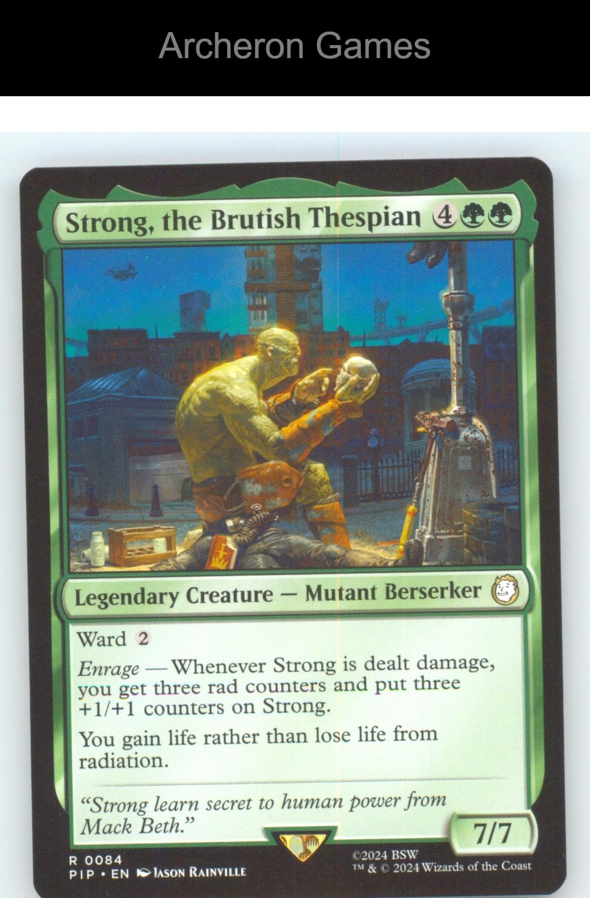 Strong, the Brutish Thespian PIP 84 R MTG Card NM/EX+