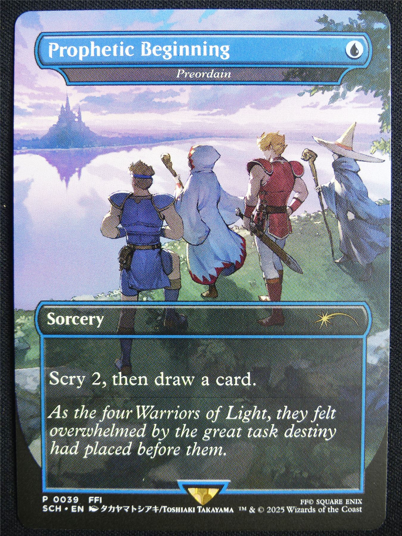 Prophetic Beginning / Preordain Borderless - SCH - Mtg Card #5NL