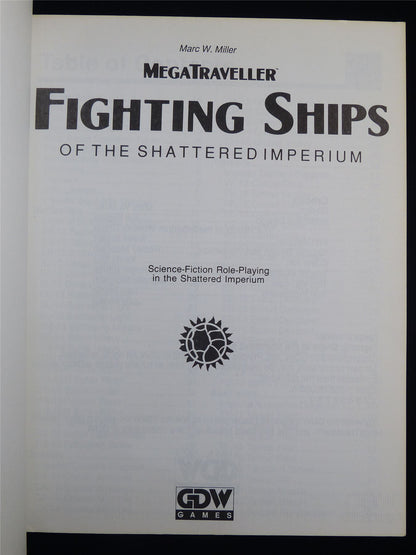 MegaTraveller: Fighting Ships of the Shattered Imperium - Roleplaying Softback #2RO
