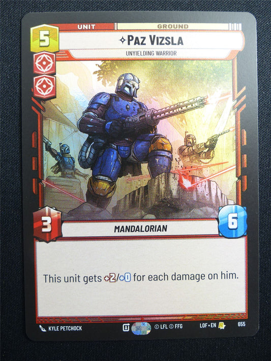 Paz Vizsla 655 Foil - Star Wars Unlimited Card #4HQ