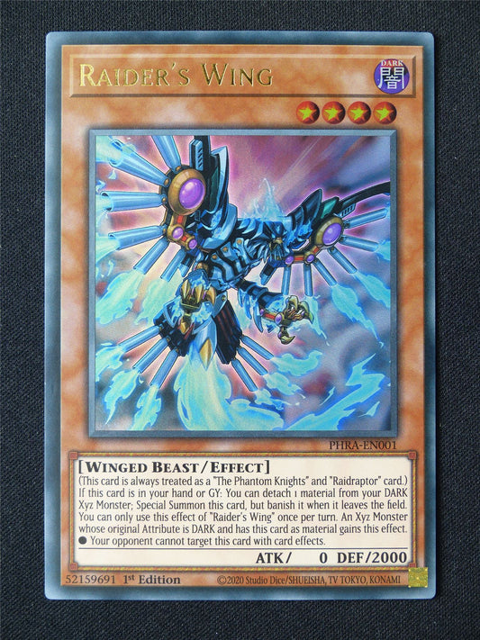 Raider's Wing PHRA Ultra Rare - 1st ed Yugioh Card #314
