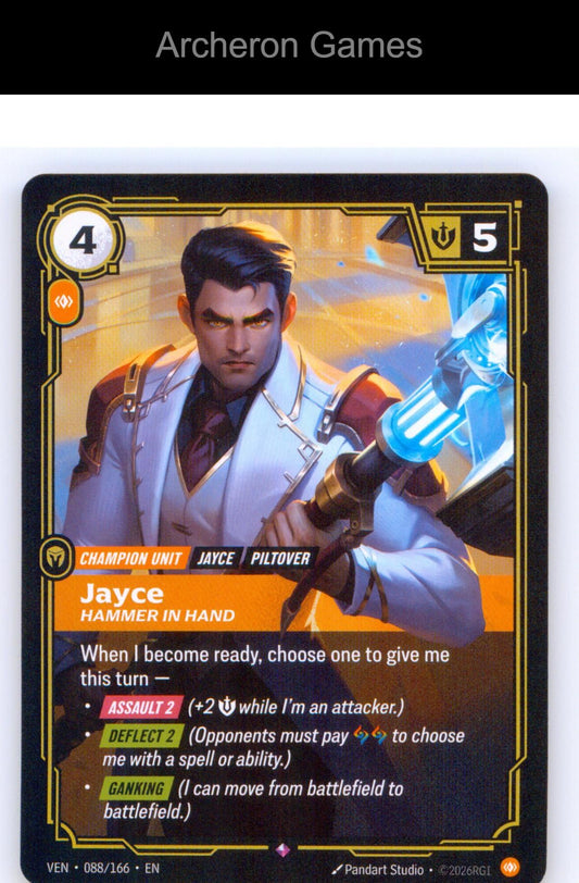 Jayce, Hammer in Hand VEN 088/166 R Vendetta Riftbound Card