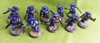 Assault Intercessor Squad - Painted - Space Marines - Warhammer AoS 40k #HG