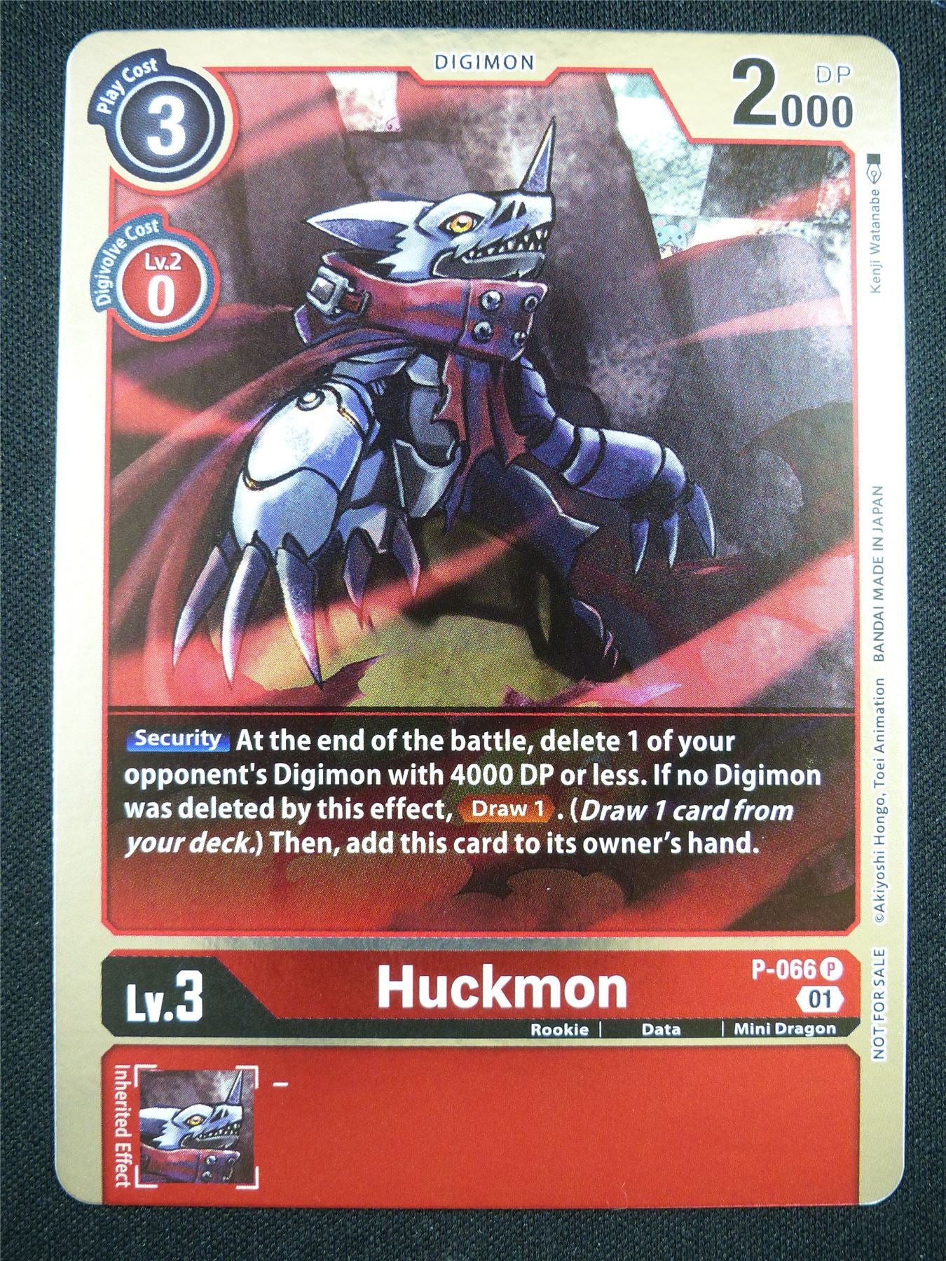 Huckmon P-066 Promo - Digimon Card #BV