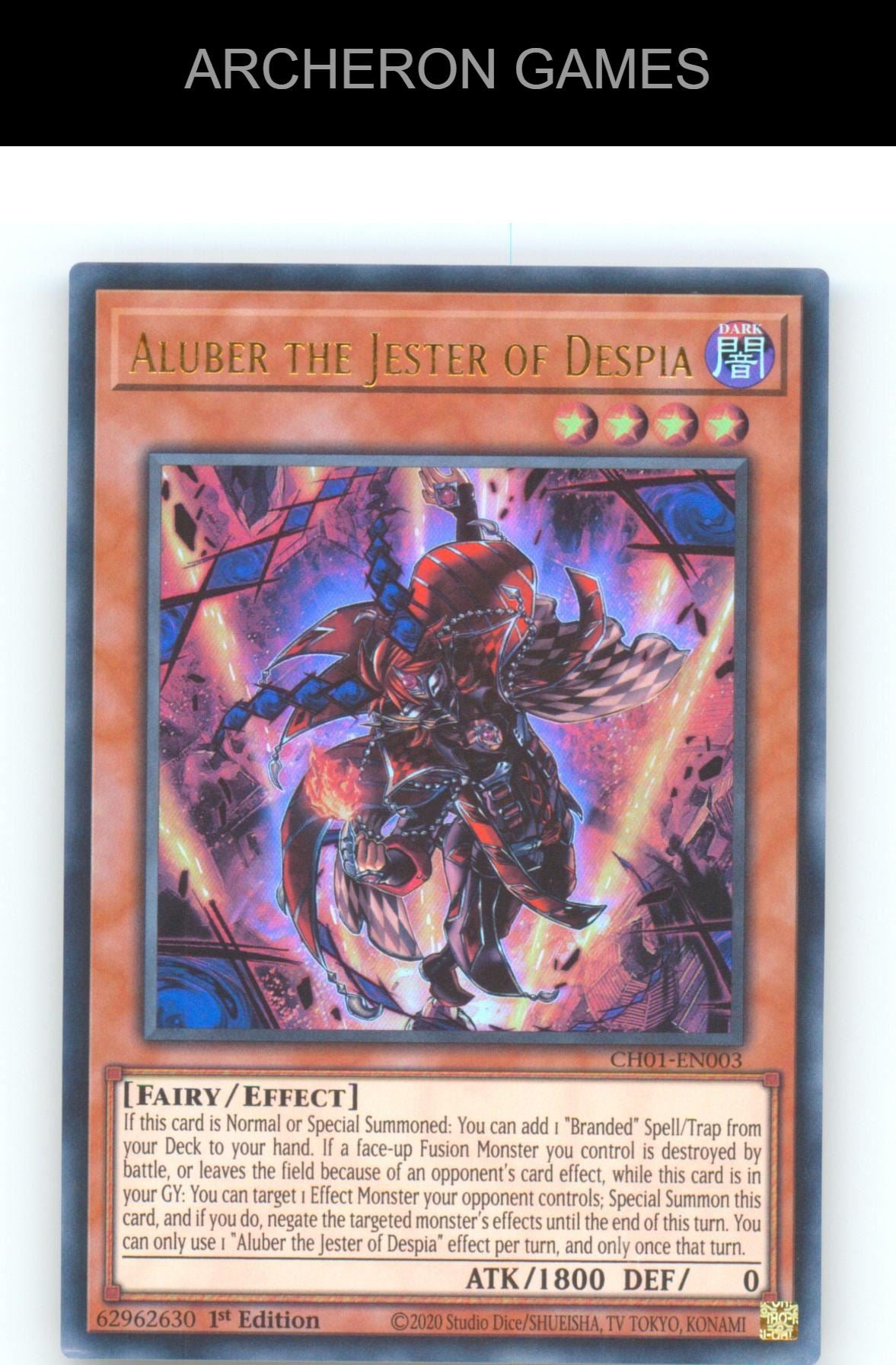 Aluber the Jester of Despia Ultra Rare YUGIOH Card 1st Edition