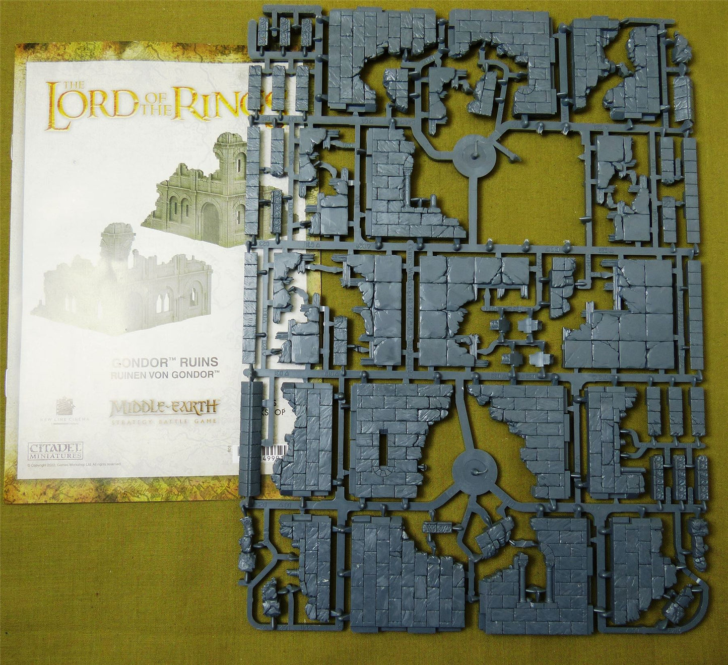 Gondor Ruins part-built - Warhammer Middle-Earth #IH