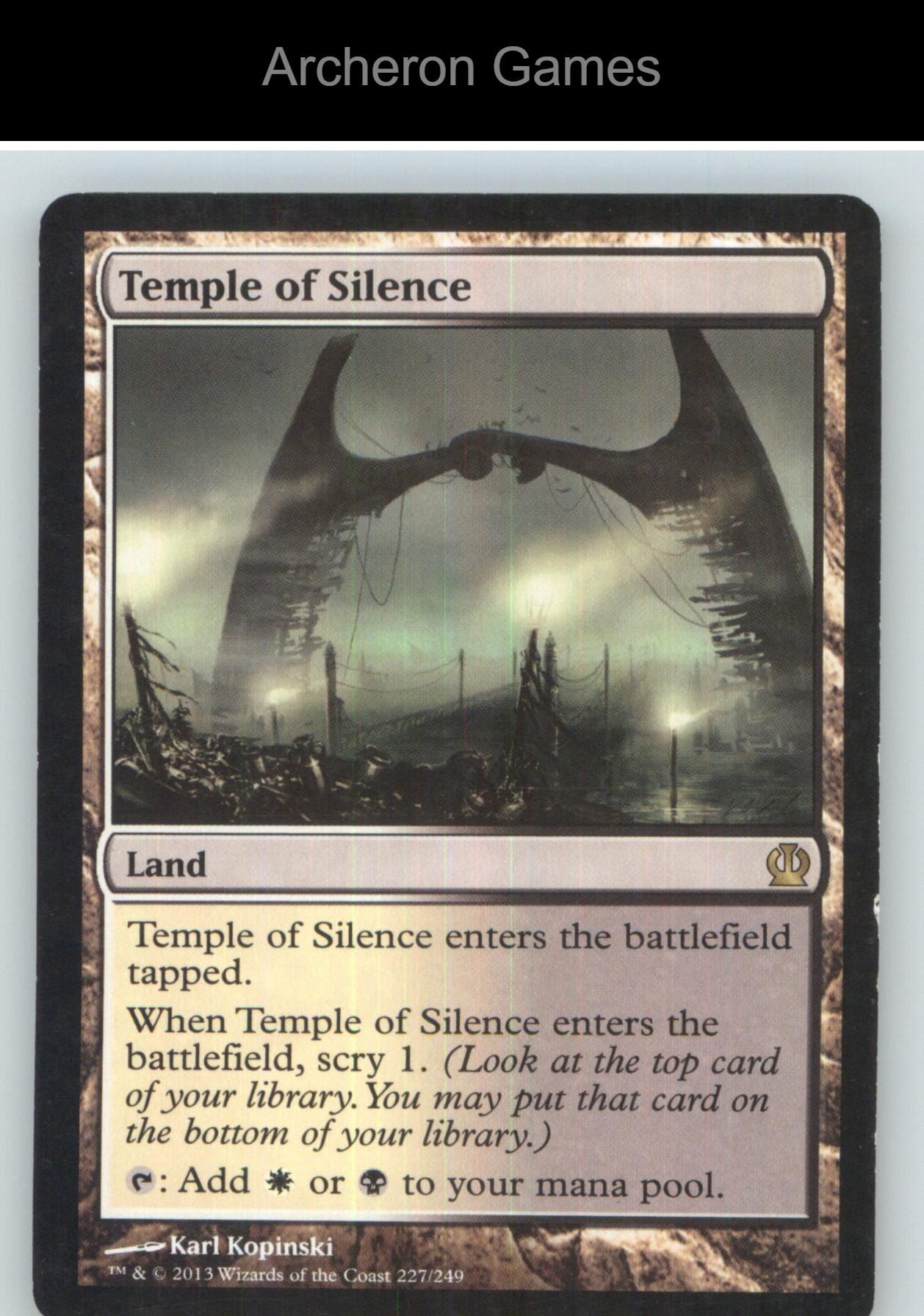 Temple of Silence THS 227 R MTG Card NM/EX+