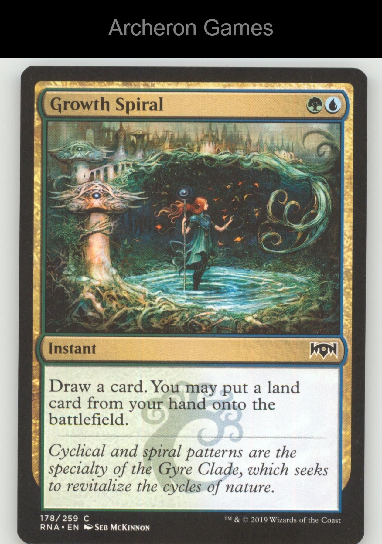 Growth Spiral 178 C MTG Card Ravnica Allegiance