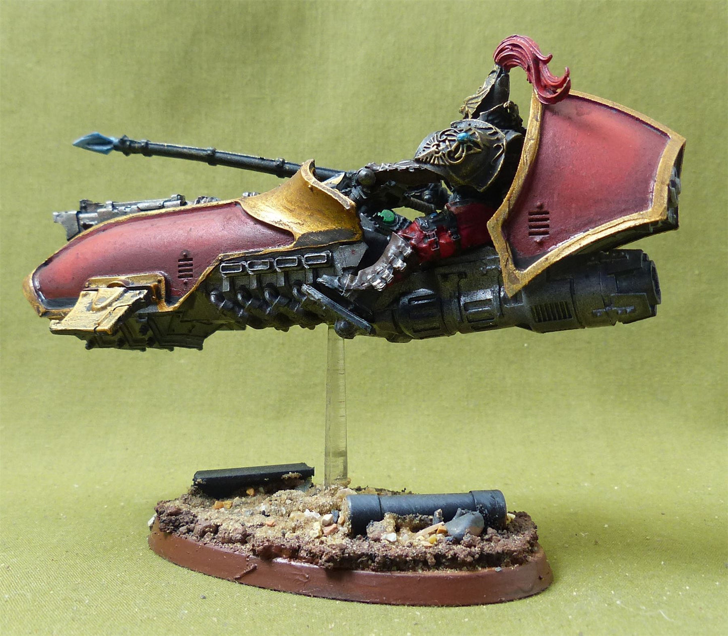 Legio Custodes Gyrfalcon Pattern Jetbike painted - Adeptus Custodes - Warhammer 40K #30G