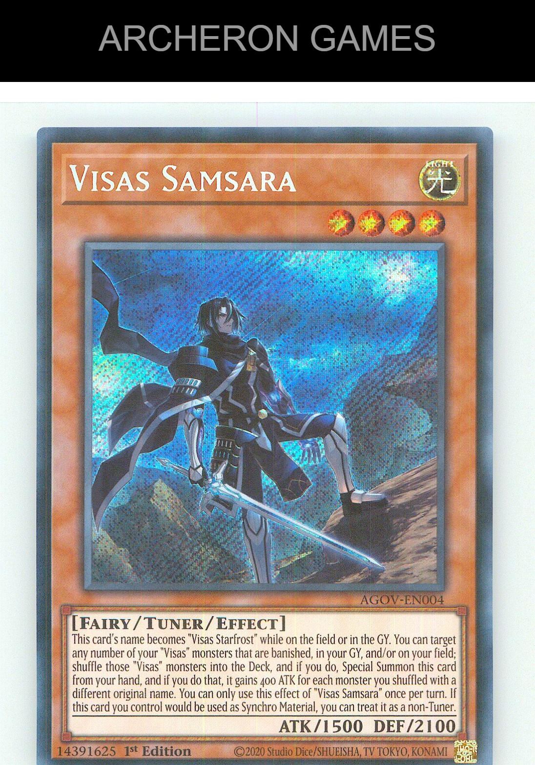 Visas Samsara SEC YUGIOH Card 1st Edition