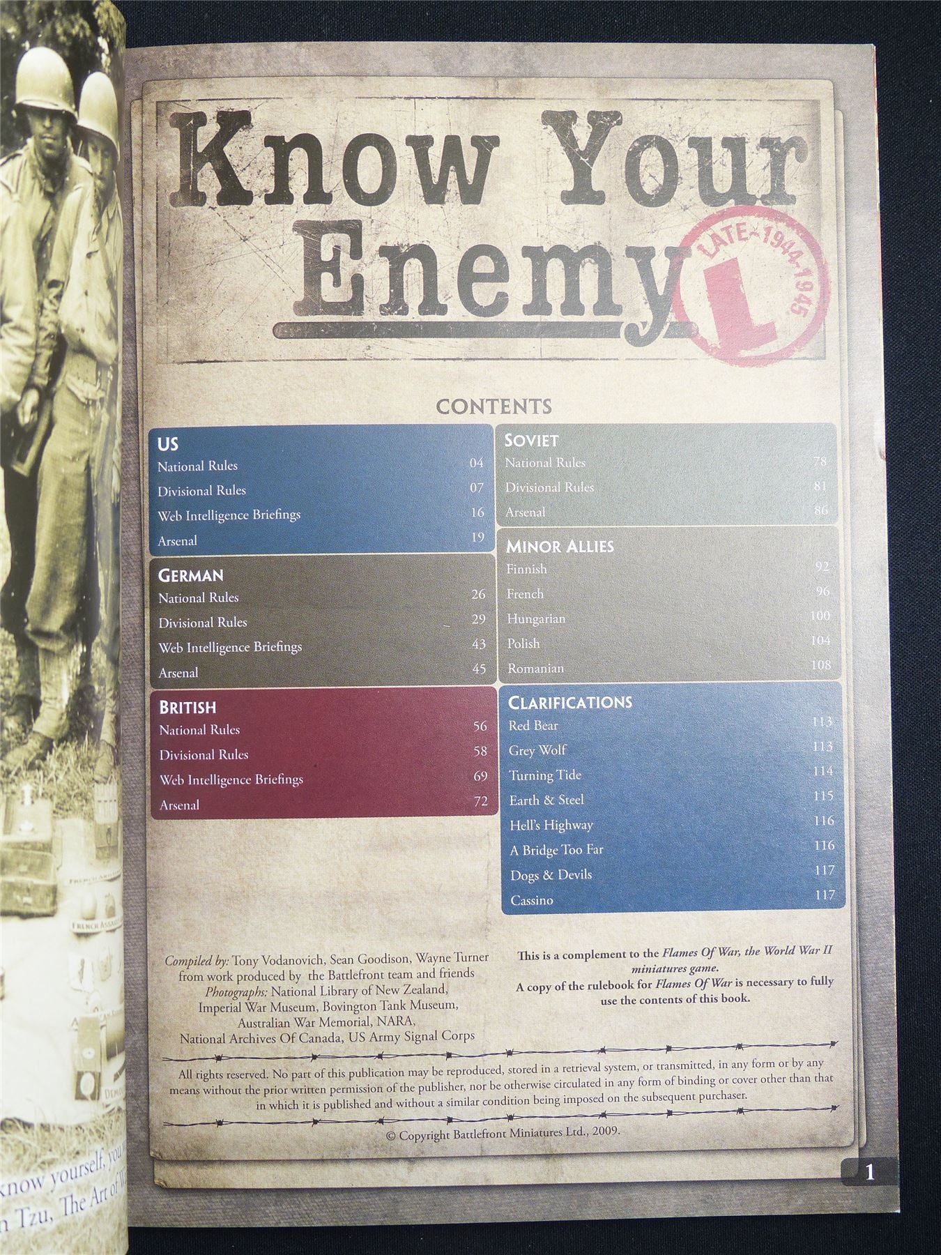 Know Your Enemy: Flames of War 2012 Booklet #1WE