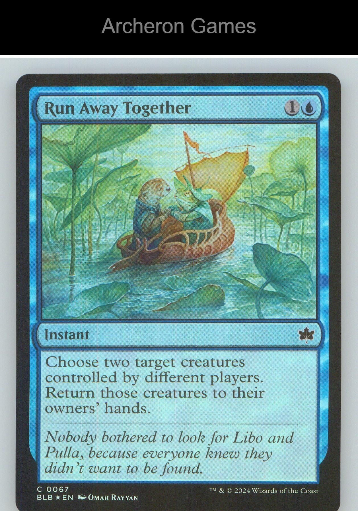Run Away Together BLB 67 C MTG Card NM/EX+ Foil