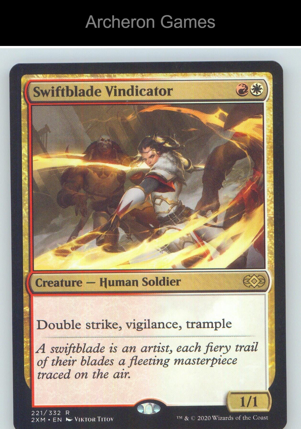 Swiftblade Vindicator 2XM 221 R MTG Card NM/EX+