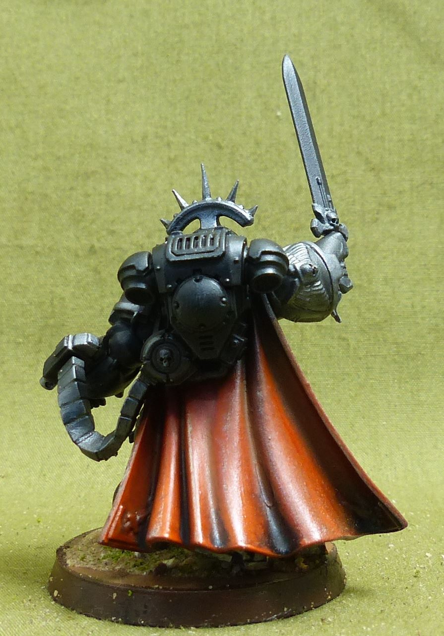 Captain in Gravis Armour painted - Iron Hands - Warhammer 40K #1QT