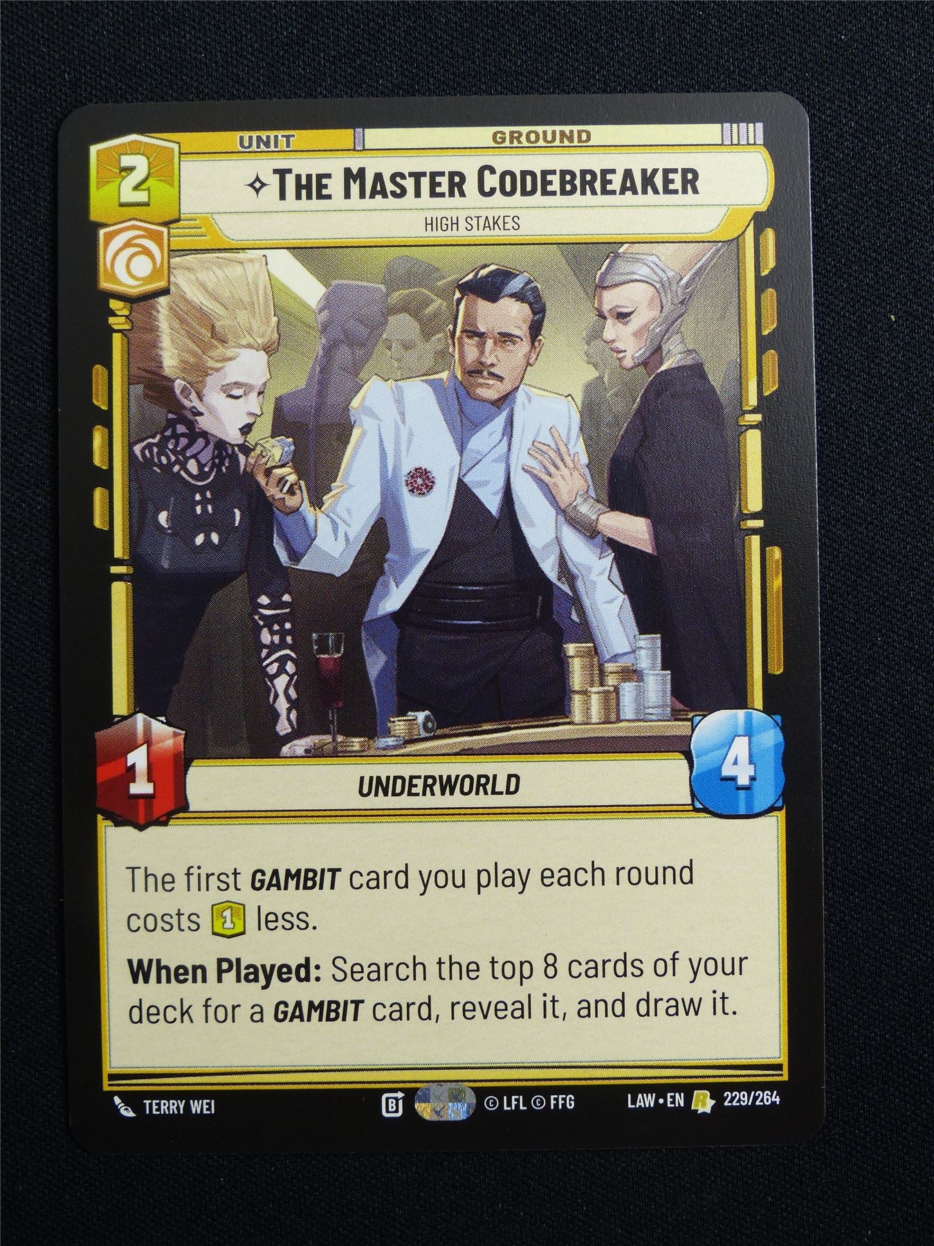 The Master Codebreaker 229/264 - Star Wars Unlimited Card #15W
