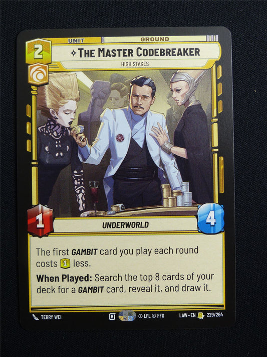 The Master Codebreaker 229/264 - Star Wars Unlimited Card #15W