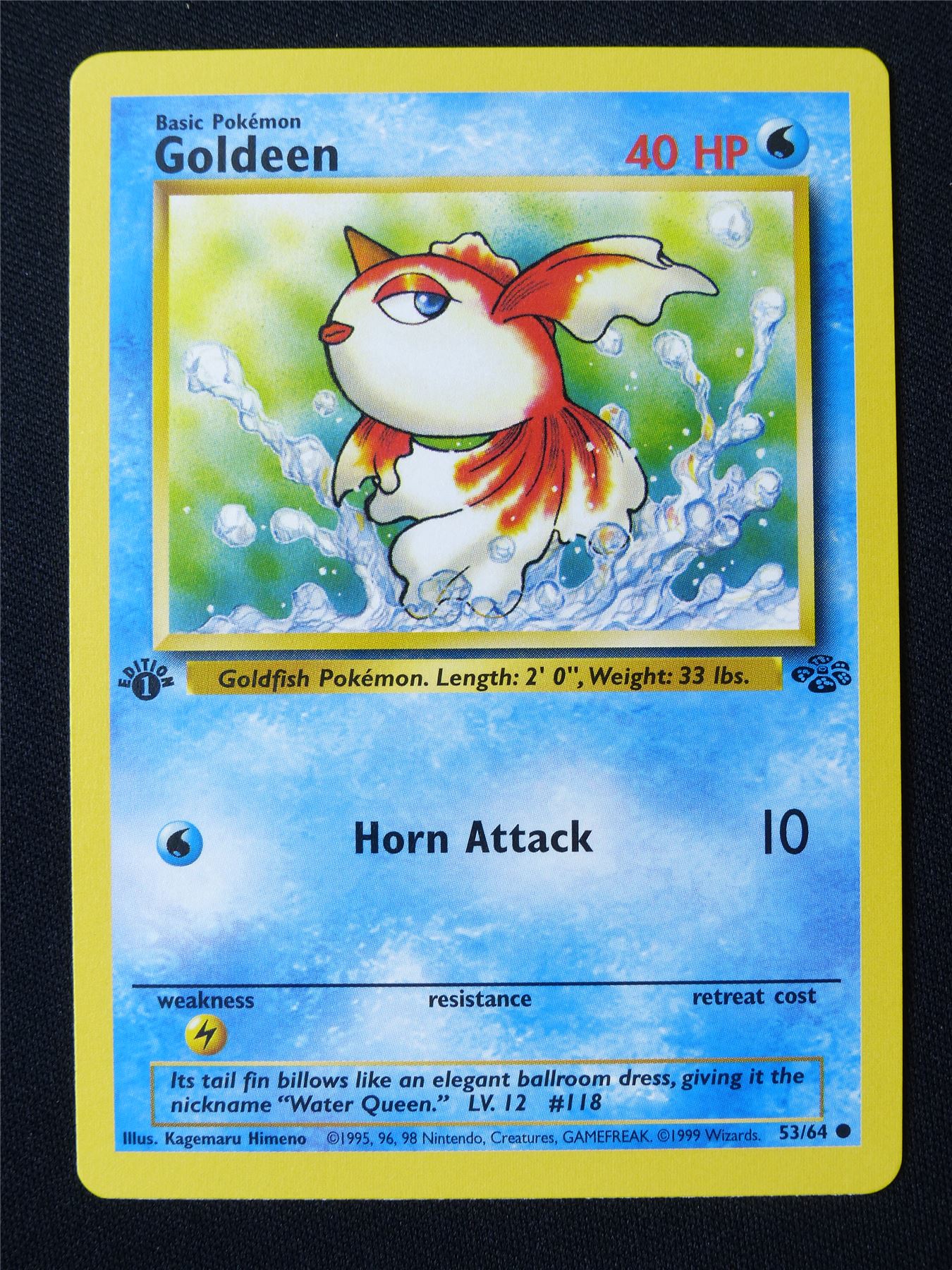 Goldeen 53/64 1st Edition Jungle NM - Pokemon Card #J4